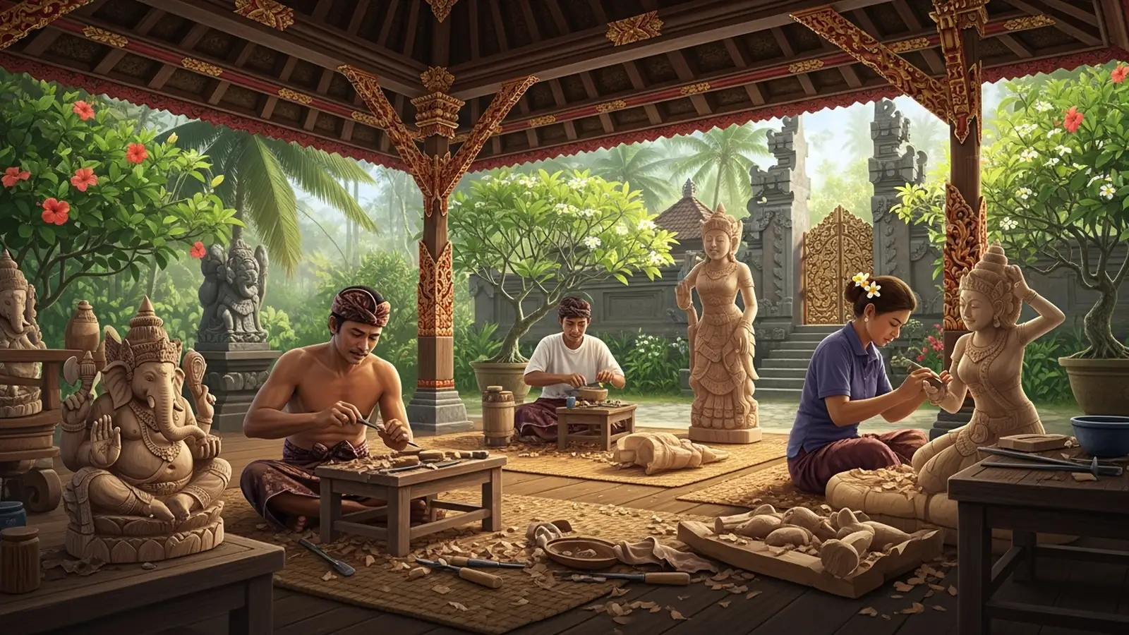 Bali Wooden Statue Exporter — a B2B export house